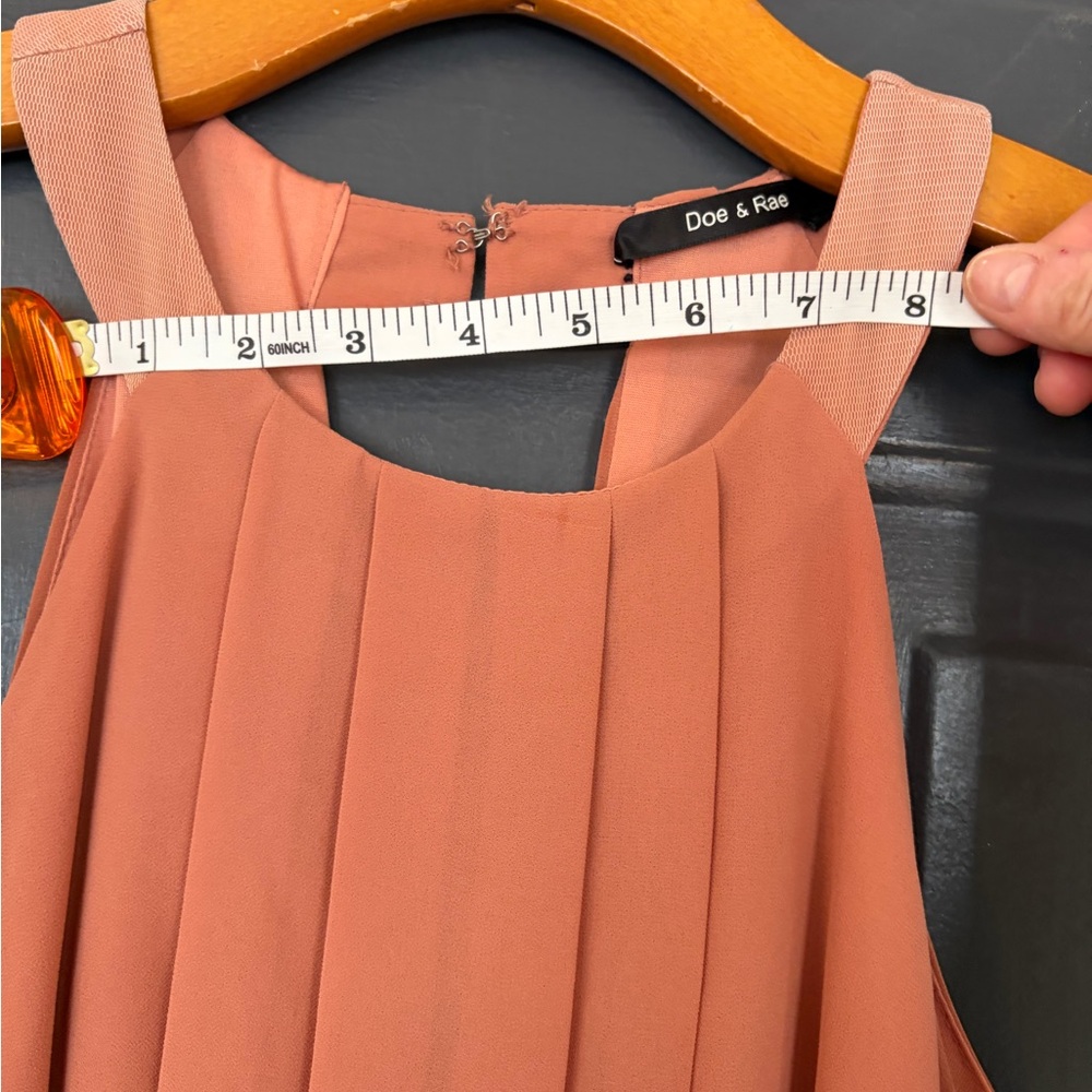 Doe & Rae Salmon High-Low Halter Dress - Picture 9 of 11